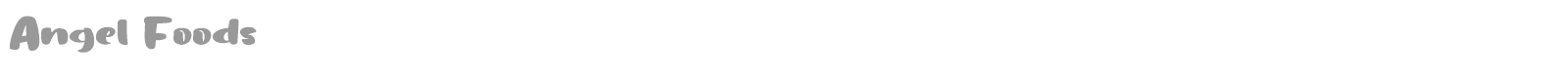 Angel Foods font preview